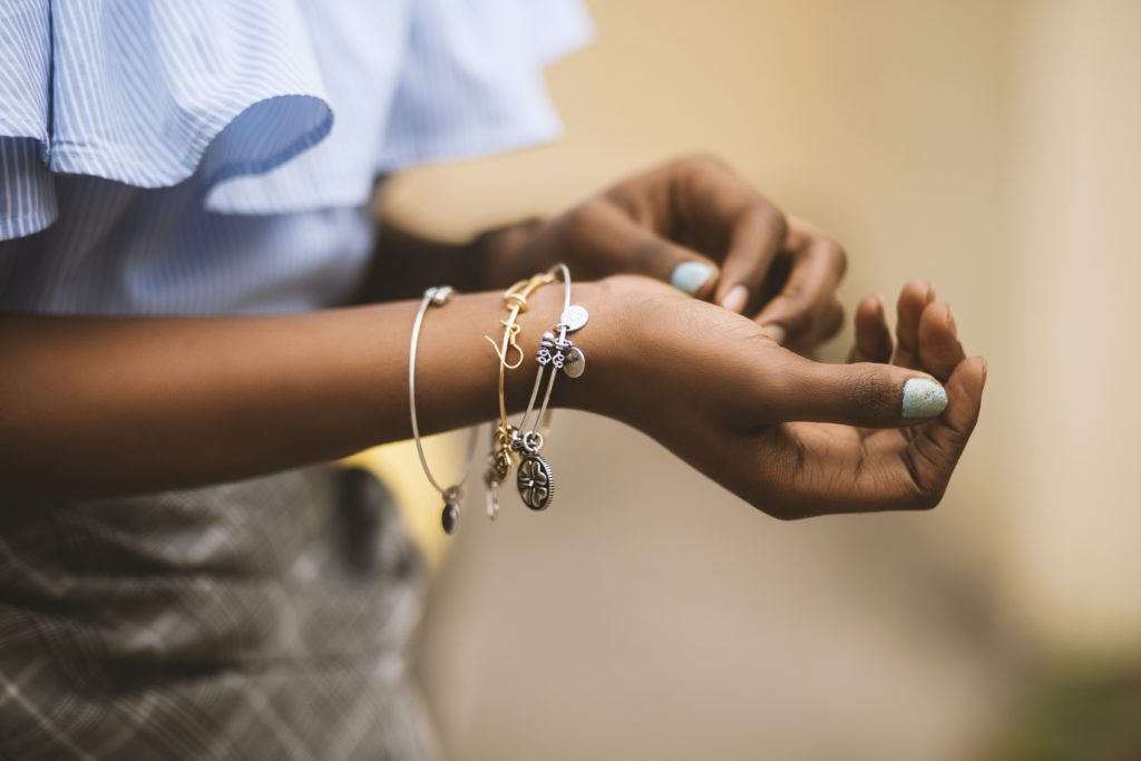 Silver and gold jewelry