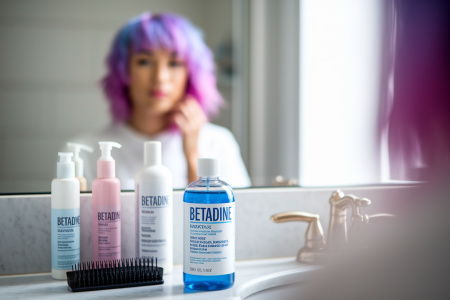 betadine-personne-miroir-cheveux-colores