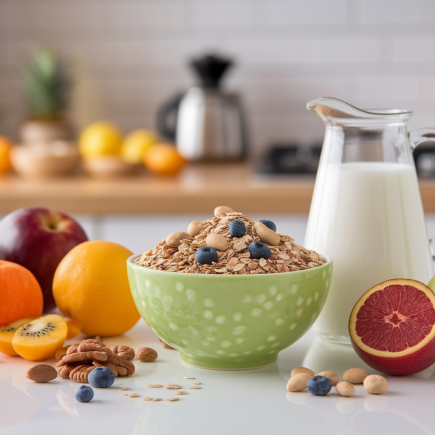 bol-muesli-fruits-noix-pichet