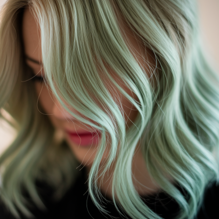 femme-cheveux-verts-reflets-flou