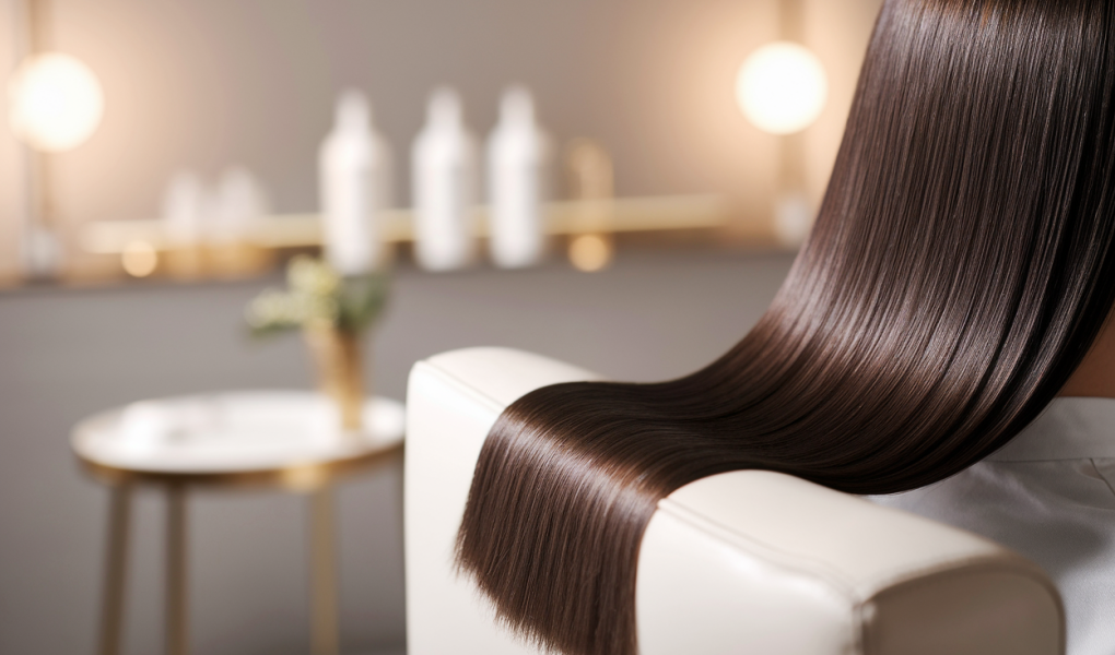 femme-silhouette-cheveux-brillants-salon-luxe