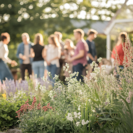 jardin-fleuri-personnes-soleil