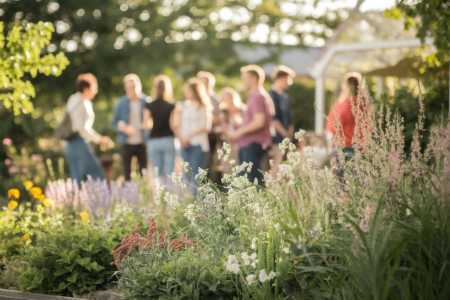 jardin-fleuri-personnes-soleil