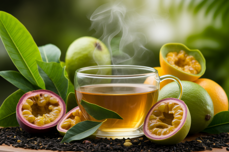 tasse-tisane-vapeur-fruits-tropicaux