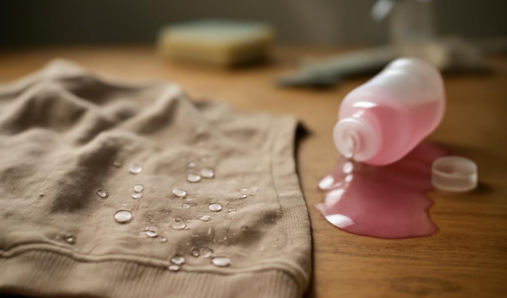 vetement-table-dissolvant-renverse