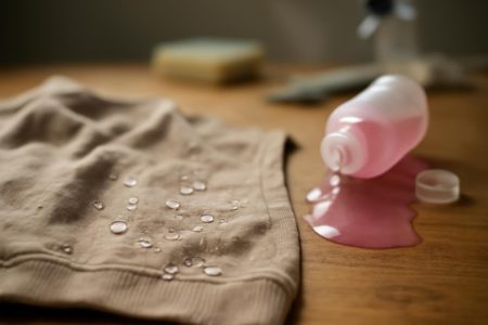 vetement-table-dissolvant-renverse