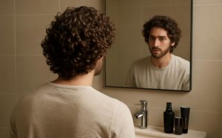 homme-cheveux-boucles-miroir-salle-bain