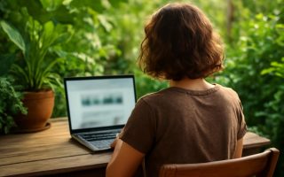 personne-table-portable-plantes-verdoyantes