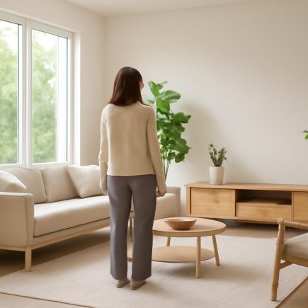 espace-vie-moderne-minimaliste-plantes