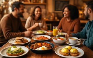 clients-brunch-table-bois-plats