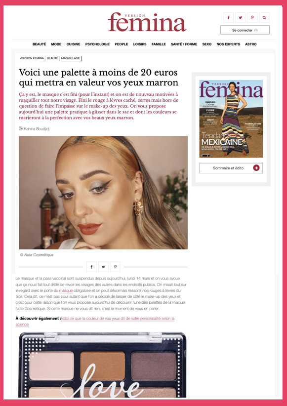 FEMINA  14 Mars 2022